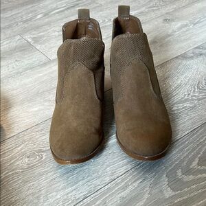 Brown Suede Ankle Boots